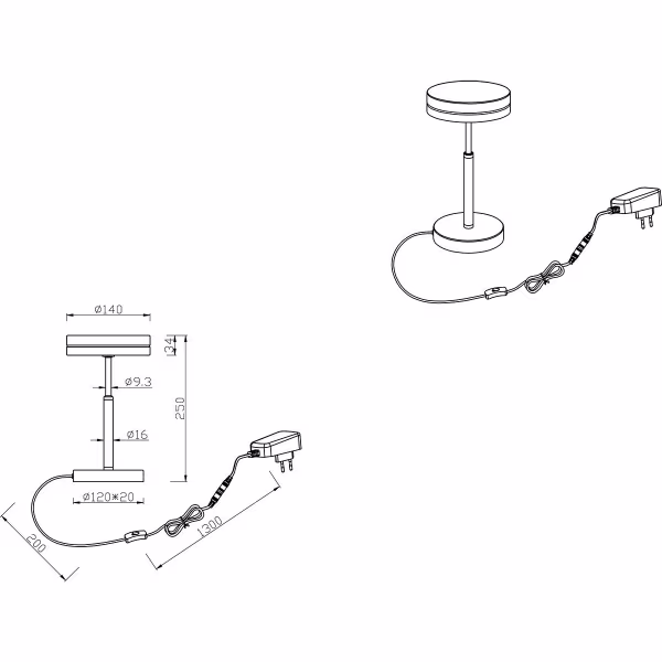 HLW LED LED Tafellamp - Trion Franco - 6W - Warm Wit 3000K - Rond - Mat Goud - Aluminium HLW LED LED Tafellamp - Trion Franco - 6W - Warm Wit 3000K - Rond - Mat Goud - Aluminium