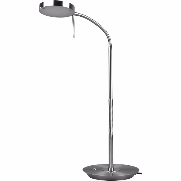 HLW LED LED Tafellamp - Trion Monzino - 12W - Aanpasbare Kleur - Dimbaar - Rond - Mat Nikkel - Aluminium HLW LED LED Tafellamp - Trion Monzino - 12W - Aanpasbare Kleur - Dimbaar - Rond - Mat Nikkel - Aluminium