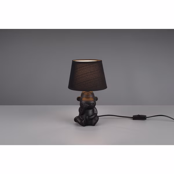 HLW LED LED Table Lamp - Table Lighting - Trion Charlon - E14 Fitting - Round - Matte Black - Ceramic HLW LED LED Table Lamp - Table Lighting - Trion Charlon - E14 Fitting - Round - Matte Black - Ceramic
