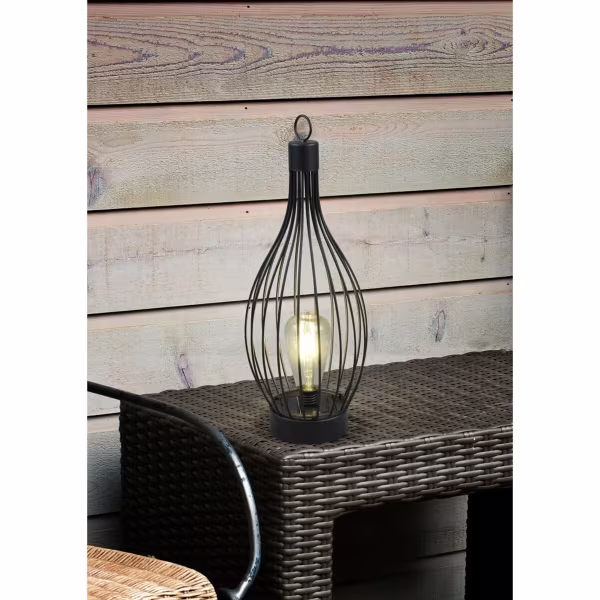 HLW LED LED Tafellamp met Zonne-energie, Dag en Nacht Sensor & Spatwaterdicht IP44 - Mat Zwart HLW LED LED Tafellamp met Zonne-energie, Dag en Nacht Sensor & Spatwaterdicht IP44 - Mat Zwart