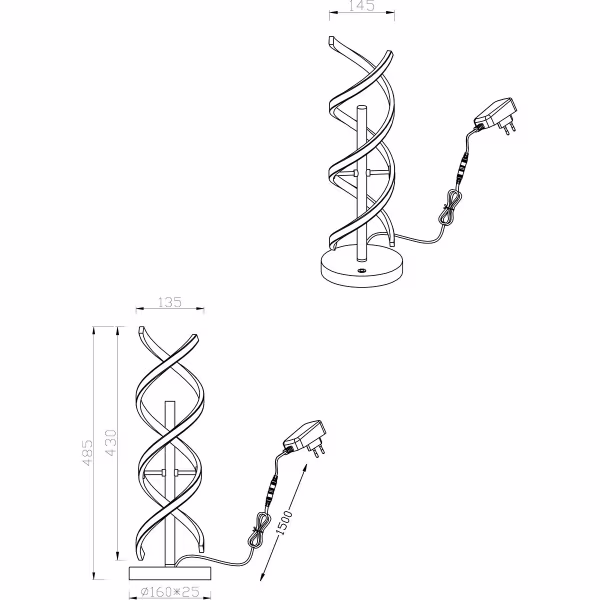HLW LED LED Tafellamp - Tafelverlichting - Trion Sarina - 20.5W - Aanpasbare Kleur - Dimbaar - Rond - Geborsteld Zilver - Aluminium HLW LED LED Tafellamp - Tafelverlichting - Trion Sarina - 20.5W - Aanpasbare Kleur - Dimbaar - Rond - Geborsteld Zilver - Aluminium