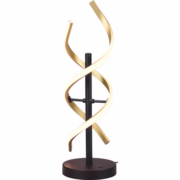 HLW LED LED Tafellamp - Tafelverlichting - Trion Sarina - 20.5W - Aanpasbare Kleur - Dimbaar - Rond - Mat Goud - Aluminium