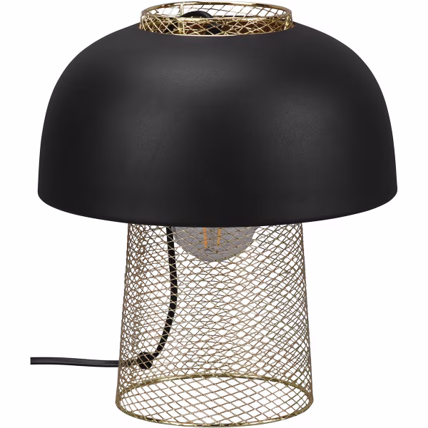 HLW LED LED Table Lamp - Table Lighting - Trion Palmo - E27 Fitting - Round - Matte Black - Aluminum HLW LED LED Table Lamp - Table Lighting - Trion Palmo - E27 Fitting - Round - Matte Black - Aluminum