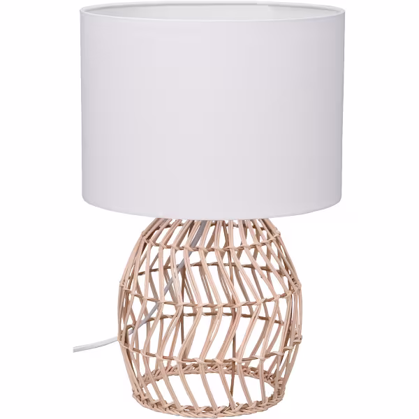 HLW LED LED Tafellamp - Tafelverlichting - Trion Samir - E27 Fitting - Rond - Bruin - Hout HLW LED LED Tafellamp - Tafelverlichting - Trion Samir - E27 Fitting - Rond - Bruin - Hout