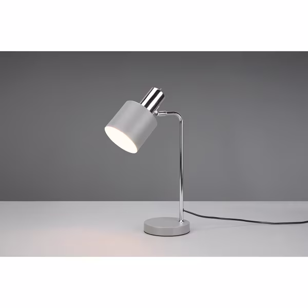 HLW LED LED Tafellamp - Tafelverlichting - Trion Alimo - E14 Fitting - Rond - Mat Grijs - Aluminium HLW LED LED Tafellamp - Tafelverlichting - Trion Alimo - E14 Fitting - Rond - Mat Grijs - Aluminium