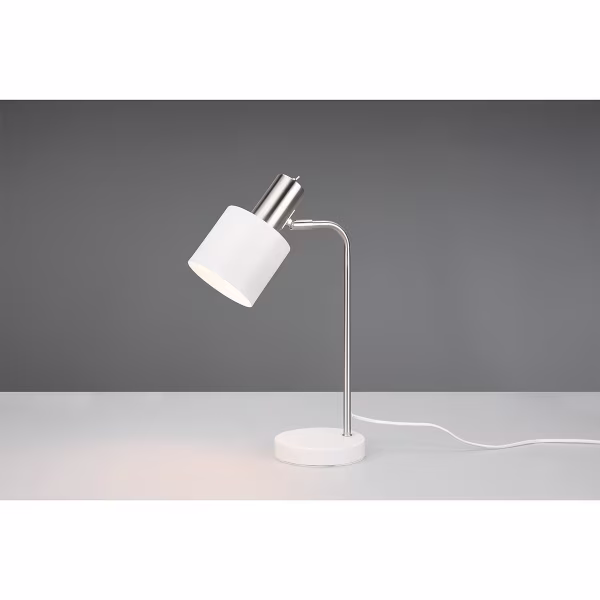 HLW LED LED Table Lamp - Table Lighting - Trion Alimo - E14 Fitting - Round - Matte White - Aluminum HLW LED LED Table Lamp - Table Lighting - Trion Alimo - E14 Fitting - Round - Matte White - Aluminum