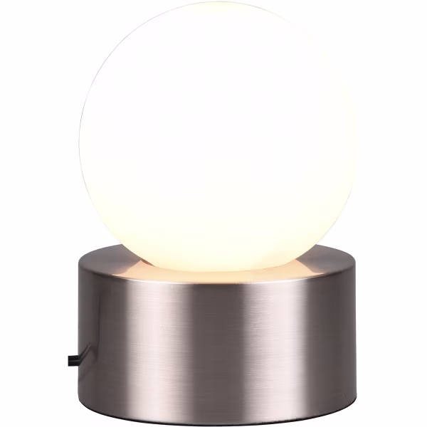 HLW LED LED Table Lamp - Table Lighting - Trion Celda - E14 Fitting - Round - Matte Nickel - Aluminum HLW LED LED Table Lamp - Table Lighting - Trion Celda - E14 Fitting - Round - Matte Nickel - Aluminum