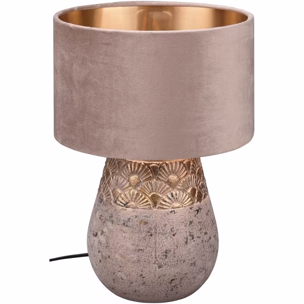 HLW LED LED Tafellamp - Tafelverlichting - Trion Kalan - E27 Fitting - Rond - Mat Grijs - Keramiek HLW LED LED Tafellamp - Tafelverlichting - Trion Kalan - E27 Fitting - Rond - Mat Grijs - Keramiek