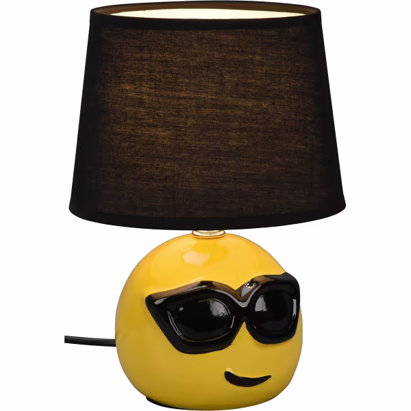 HLW LED LED Table Lamp - Table Lighting - Trion Cooley - E14 Fitting - Round - Matte Black - Ceramic HLW LED LED Table Lamp - Table Lighting - Trion Cooley - E14 Fitting - Round - Matte Black - Ceramic