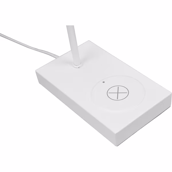 HLW LED LED Tafellamp - Tafelverlichting - Trion Milaya - E27 Fitting - Rechthoek - Mat Wit - Aluminium