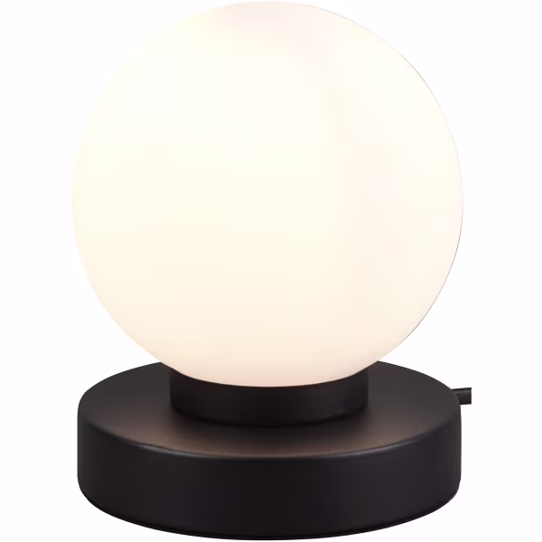 HLW LED LED Table Lamp - Table Lighting - Trion Baldo - E14 Fitting - Round - Matte Black - Aluminum HLW LED LED Table Lamp - Table Lighting - Trion Baldo - E14 Fitting - Round - Matte Black - Aluminum