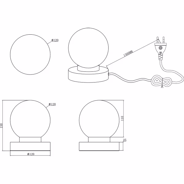HLW LED LED Table Lamp - Table Lighting - Trion Baldo - E14 Fitting - Round - Matte Black - Aluminum HLW LED LED Table Lamp - Table Lighting - Trion Baldo - E14 Fitting - Round - Matte Black - Aluminum