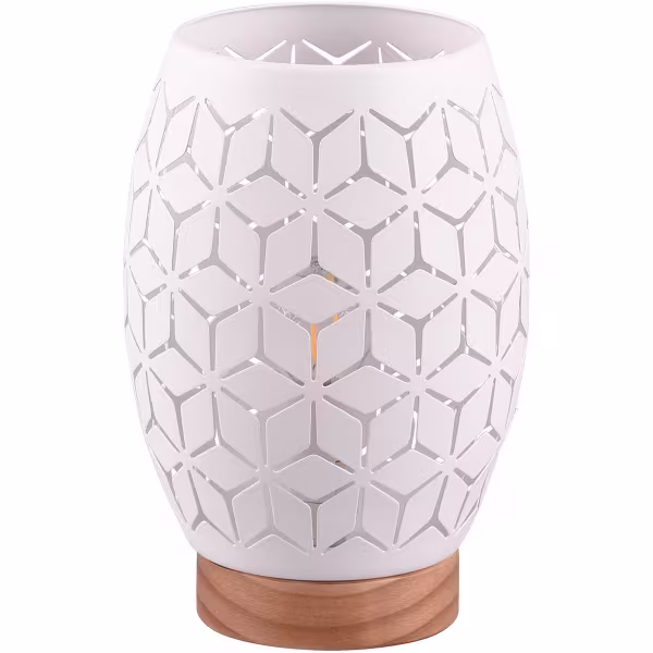 HLW LED LED Tafellamp - Tafelverlichting - Trion Dabi - E27 Fitting - Rond - Mat/Wit - Metaal HLW LED LED Tafellamp - Tafelverlichting - Trion Dabi - E27 Fitting - Rond - Mat/Wit - Metaal