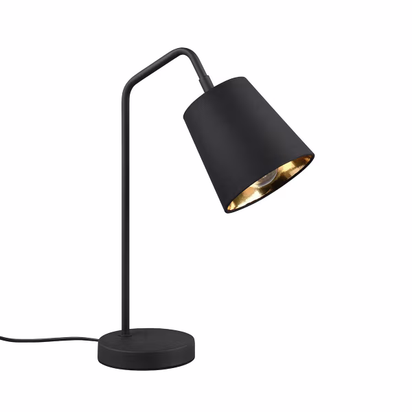 HLW LED LED Tafellamp - Tafelverlichting - Trion Kido - E27 Fitting Verstelbaar - Mat Zwart - Metaal HLW LED LED Tafellamp - Tafelverlichting - Trion Kido - E27 Fitting Verstelbaar - Mat Zwart - Metaal