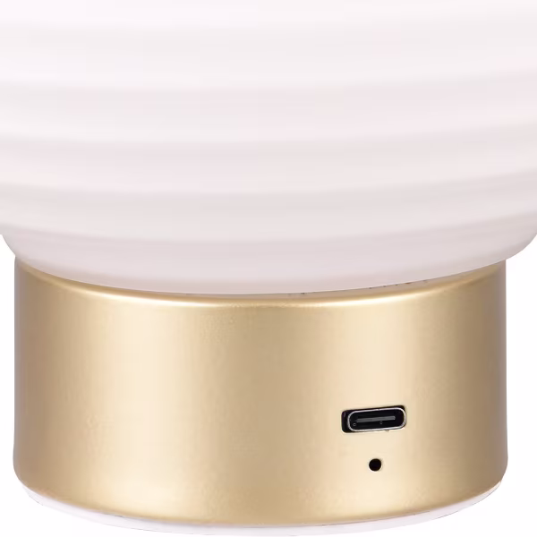 HLW LED LED Tafellamp - Trion Rali - 1.5W - Warm Wit 3000K - Oplaadbare batterijen - Ovaal - Mat Messing - Metaal HLW LED LED Tafellamp - Trion Rali - 1.5W - Warm Wit 3000K - Oplaadbare batterijen - Ovaal - Mat Messing - Metaal