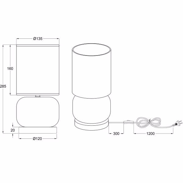HLW LED LED Tafellamp - Trion Oliy - E27 Fitting - Rond - Mat Zwart - Metaal - Amber Glas HLW LED LED Tafellamp - Trion Oliy - E27 Fitting - Rond - Mat Zwart - Metaal - Amber Glas