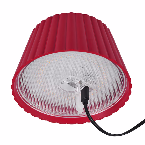 HLW LED LED Tafellamp - Trion Uraz - 1.5W - Warm Wit 3000K - Oplaadbare batterijen - Rood - Metaal HLW LED LED Tafellamp - Trion Uraz - 1.5W - Warm Wit 3000K - Oplaadbare batterijen - Rood - Metaal
