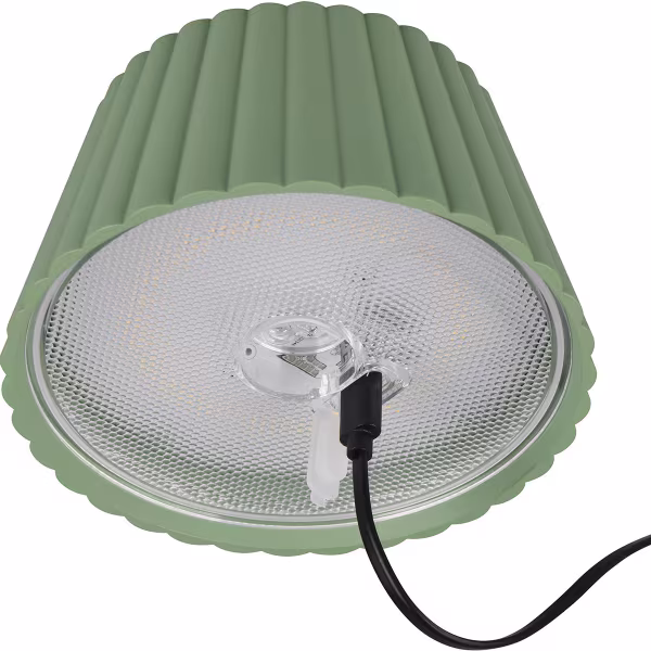HLW LED LED Tafellamp - Trion Uraz - 1.5W - Warm Wit 3000K - Oplaadbare batterijen - Pistachegroen - Metaal HLW LED LED Tafellamp - Trion Uraz - 1.5W - Warm Wit 3000K - Oplaadbare batterijen - Pistachegroen - Metaal