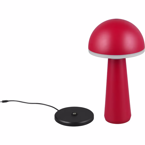 HLW LED LED Tafellamp - Trion Lungo - 2W - Aanpasbare kleur - Oplaadbare batterijen - Rood - Gegoten Aluminium HLW LED LED Tafellamp - Trion Lungo - 2W - Aanpasbare kleur - Oplaadbare batterijen - Rood - Gegoten Aluminium