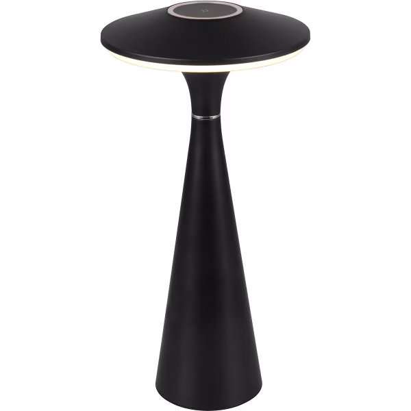 HLW LED LED Tafellamp - Trion Rezo - 2W - Aanpasbare Kleur - Oplaadbare batterijen - Mat Zwart - Kunststof HLW LED LED Tafellamp - Trion Rezo - 2W - Aanpasbare Kleur - Oplaadbare batterijen - Mat Zwart - Kunststof