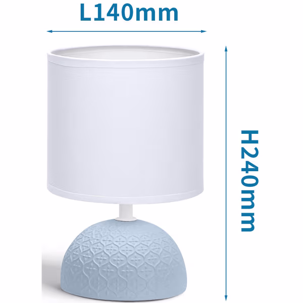 HLW LED LED Tafellamp Aigi Conton 1 - Ronde , Mat Blauw Keramiek, E14 Fitting HLW LED LED Tafellamp Aigi Conton 1 - Ronde , Mat Blauw Keramiek, E14 Fitting