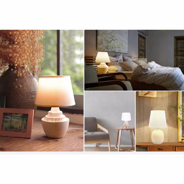 HLW LED LED Tafellamp Aigi Juvino - Mat Roze Rond Keramiek, E14 Fitting, Snoerschakelaar HLW LED LED Tafellamp Aigi Juvino - Mat Roze Rond Keramiek, E14 Fitting, Snoerschakelaar