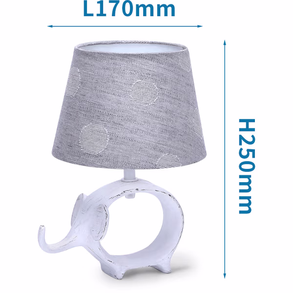 HLW LED LED Table Lamp Aigi Nivom - Matte Gray Ceramic Round, E14 Fitting, 1 Light Point HLW LED LED Table Lamp Aigi Nivom - Matte Gray Ceramic Round, E14 Fitting, 1 Light Point