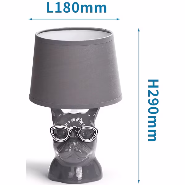 HLW LED LED Table Lamp Aigi Xinus - Round Matte Gray Ceramic with E14 Fitting HLW LED LED Table Lamp Aigi Xinus - Round Matte Gray Ceramic with E14 Fitting