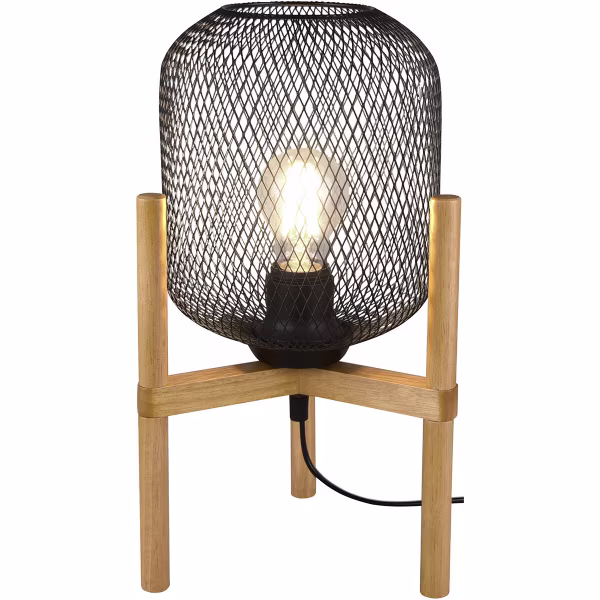 HLW LED LED Table Lamp - Table Lighting - Trion Kalim - E27 Fitting - Round - Matte Black - Aluminum HLW LED LED Table Lamp - Table Lighting - Trion Kalim - E27 Fitting - Round - Matte Black - Aluminum