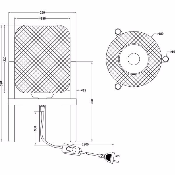 HLW LED LED Table Lamp - Table Lighting - Trion Kalim - E27 Fitting - Round - Matte Black - Aluminum HLW LED LED Table Lamp - Table Lighting - Trion Kalim - E27 Fitting - Round - Matte Black - Aluminum