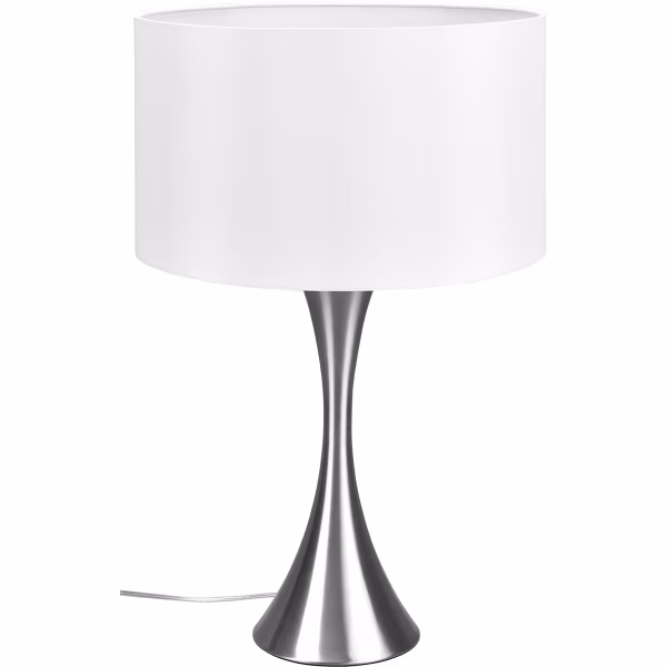 HLW LED LED Tafellamp - Tafelverlichting - Trion Safari - E27 Fitting - Rond - Mat Nikkel - Aluminium - Max. 60W HLW LED LED Tafellamp - Tafelverlichting - Trion Safari - E27 Fitting - Rond - Mat Nikkel - Aluminium - Max. 60W