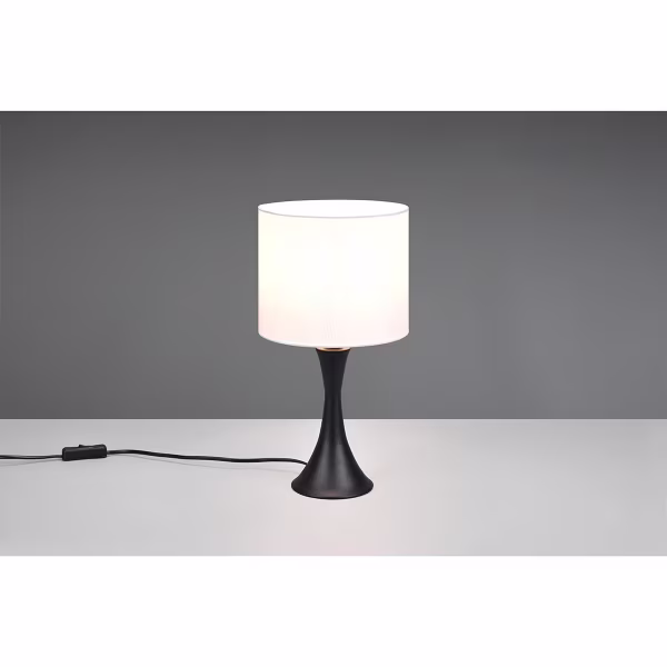 HLW LED LED Table Lamp - Table Lighting - Trion Safari - E27 Fitting - Round - Matte Black - Aluminum - Max. 40W HLW LED LED Table Lamp - Table Lighting - Trion Safari - E27 Fitting - Round - Matte Black - Aluminum - Max. 40W