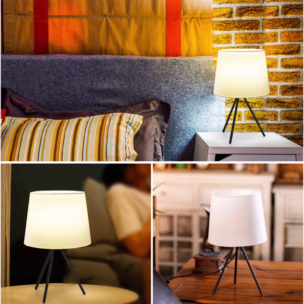 HLW LED LED Tafellamp Aigi Pinny - Mat Wit Stalen Rond Model | Met Snoerschakelaar HLW LED LED Tafellamp Aigi Pinny - Mat Wit Stalen Rond Model | Met Snoerschakelaar