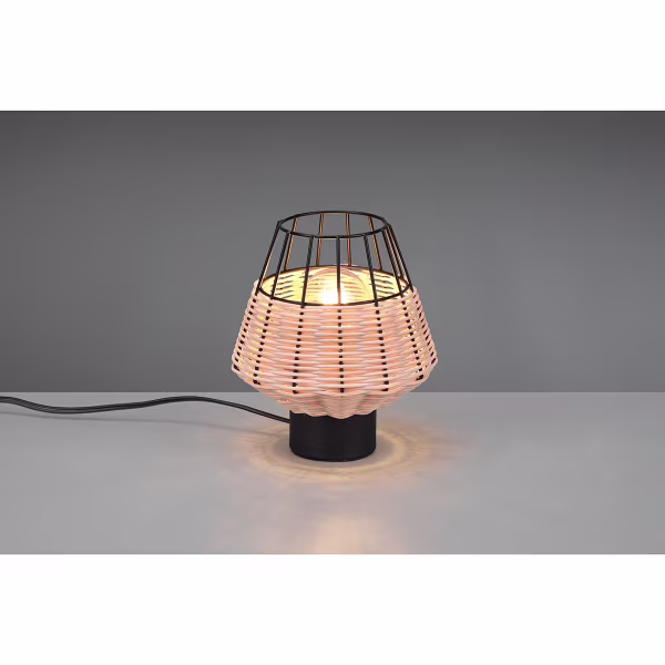 HLW LED LED Table Lamp - Table Lighting - Trion Bera - E27 Fitting - Round - Brown - Aluminum HLW LED LED Table Lamp - Table Lighting - Trion Bera - E27 Fitting - Round - Brown - Aluminum