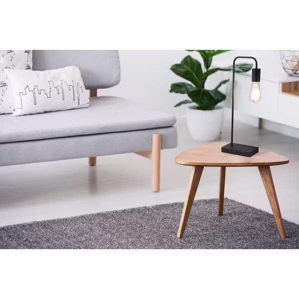 HLW LED LED Table Lamp - Table Lighting - Trion Milaya - E27 Fitting - Rectangular - Matte Black - Aluminum HLW LED LED Table Lamp - Table Lighting - Trion Milaya - E27 Fitting - Rectangular - Matte Black - Aluminum