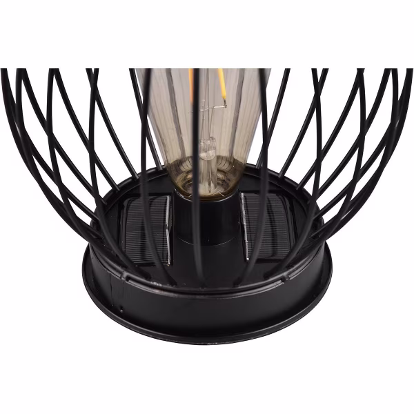 HLW LED Zwarte LED Tafellamp op Zonne-energie - Ronde , Warm Wit, Waterdicht IP44 HLW LED Zwarte LED Tafellamp op Zonne-energie - Ronde , Warm Wit, Waterdicht IP44