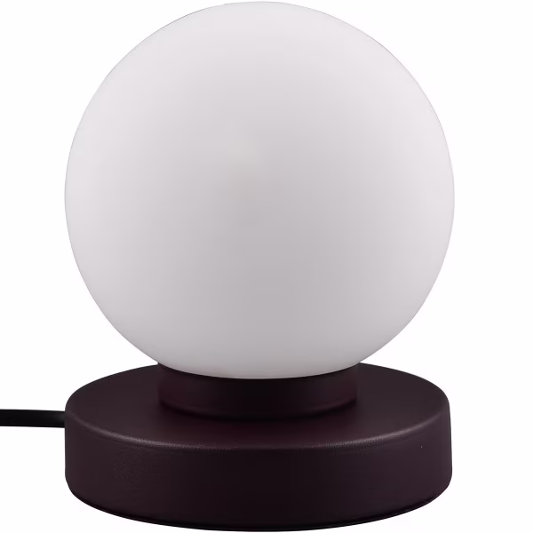 HLW LED LED Tafellamp Roestrood - Metalen, Glazen & Witte met E14 Fitting HLW LED LED Tafellamp Roestrood - Metalen, Glazen & Witte met E14 Fitting