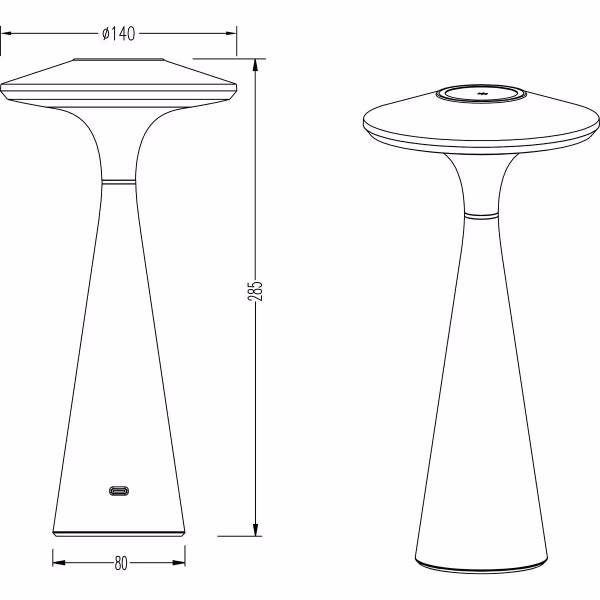 HLW LED LED Table Lamp - Trion Rezo - 2W - Adjustable Color - Rechargeable Batteries - Matte White - Plastic HLW LED LED Table Lamp - Trion Rezo - 2W - Adjustable Color - Rechargeable Batteries - Matte White - Plastic