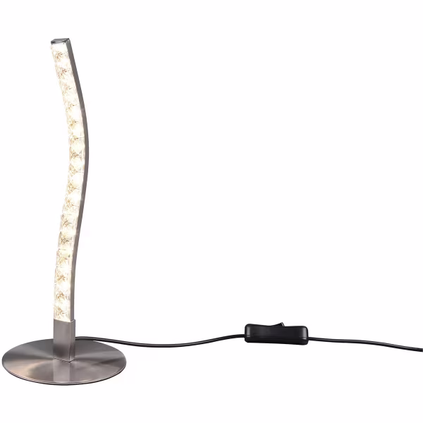 HLW LED LED Tafellamp - Trion Ivel - 3.5W - Warm Wit 3000K - 1 lichtpunt - Mat Nikkel - Metaal HLW LED LED Tafellamp - Trion Ivel - 3.5W - Warm Wit 3000K - 1 lichtpunt - Mat Nikkel - Metaal