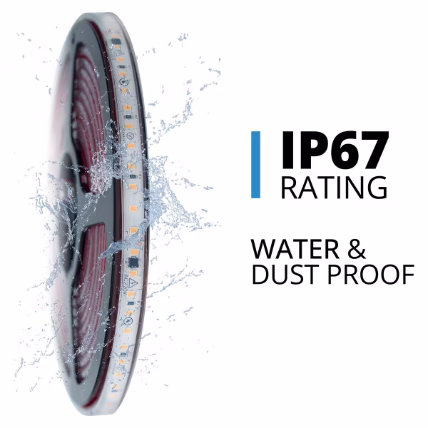 Velvalux Dimbare LED Strip 5m - Helder Koud Wit 6000K, Waterdicht Velvalux Dimbare LED Strip 5m - Helder Koud Wit 6000K, Waterdicht