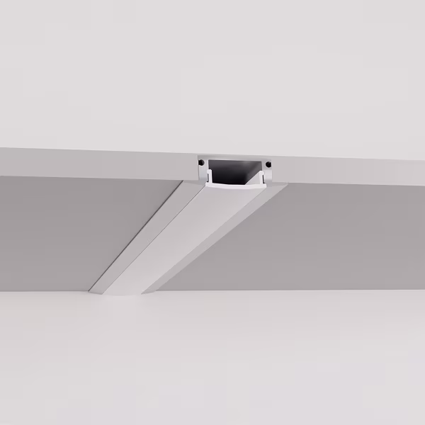 Velvalux LED Strip Profile Velvalux Profi White Aluminum 1 Meter Recessed Velvalux LED Strip Profile Velvalux Profi White Aluminum 1 Meter Recessed
