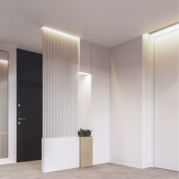 Velvalux LED Strip Profile Velvalux Profi White Aluminum 1 Meter Recessed Velvalux LED Strip Profile Velvalux Profi White Aluminum 1 Meter Recessed