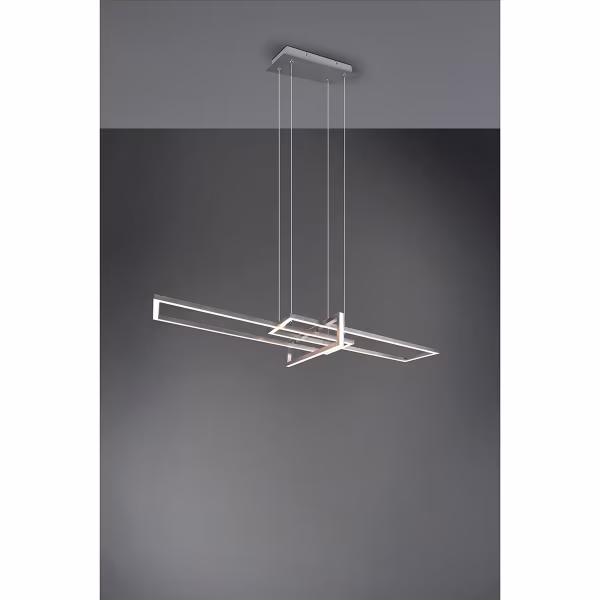 HLW LED Witte Dimbare LED Hanglamp 34W Trion Salana - Warm Wit 3000K, Mat Nikkel HLW LED Witte Dimbare LED Hanglamp 34W Trion Salana - Warm Wit 3000K, Mat Nikkel