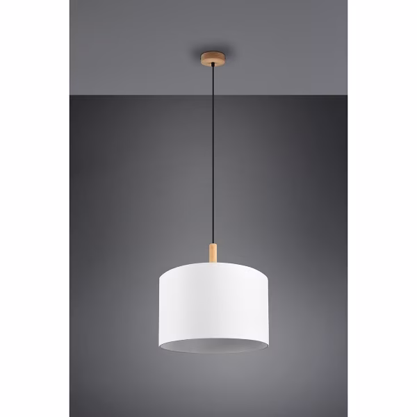 HLW LED LED Hanglamp Hout Trion Kiblon - Mat Bruin, Rond, E27 Fitting, Verstelbaar HLW LED LED Hanglamp Hout Trion Kiblon - Mat Bruin, Rond, E27 Fitting, Verstelbaar