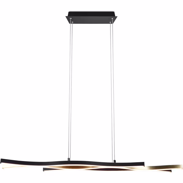 HLW LED Dimbare Gouden LED Hanglamp 35W - Metalen LED Lamp Trion Laz met Aanpasbare Kleur