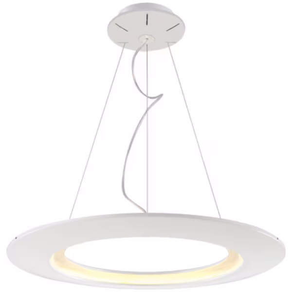 HLW LED Moderne LED Hanglamp 35W met Natuurlijk Wit Licht - Witte Aluminium Armatuur HLW LED Moderne LED Hanglamp 35W met Natuurlijk Wit Licht - Witte Aluminium Armatuur