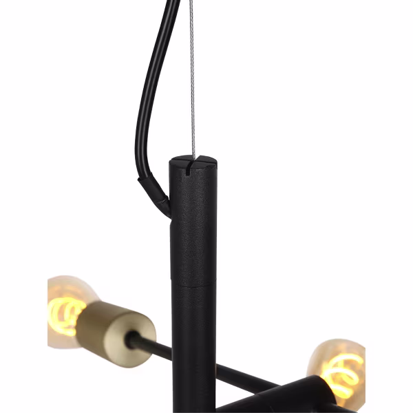 HLW LED Gold LED Pendant Lamp Trion Ross - 6-light E27 Fitting, Matte Gold, Aluminum HLW LED Gold LED Pendant Lamp Trion Ross - 6-light E27 Fitting, Matte Gold, Aluminum