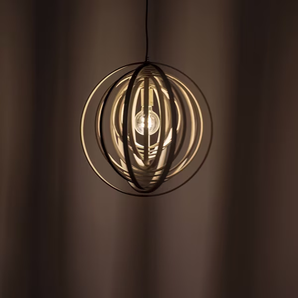 HLW LED LED Hanglamp Hout - Trion Bola Rond Design met E27 Fitting en Mat Lichtbruin HLW LED LED Hanglamp Hout - Trion Bola Rond Design met E27 Fitting en Mat Lichtbruin