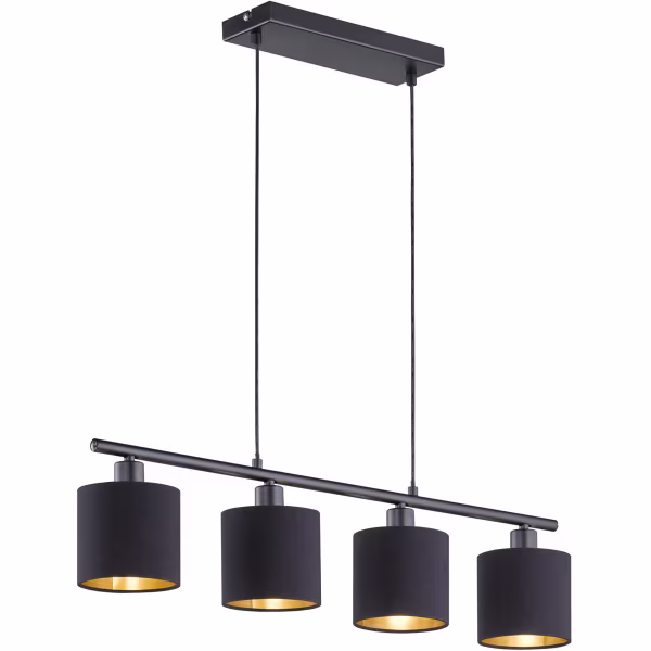 HLW LED LED Pendant Lamp Trion Torry - Matte Black LED Pendant Lamp with Aluminum & 4 E14 Fittings HLW LED LED Pendant Lamp Trion Torry - Matte Black LED Pendant Lamp with Aluminum & 4 E14 Fittings