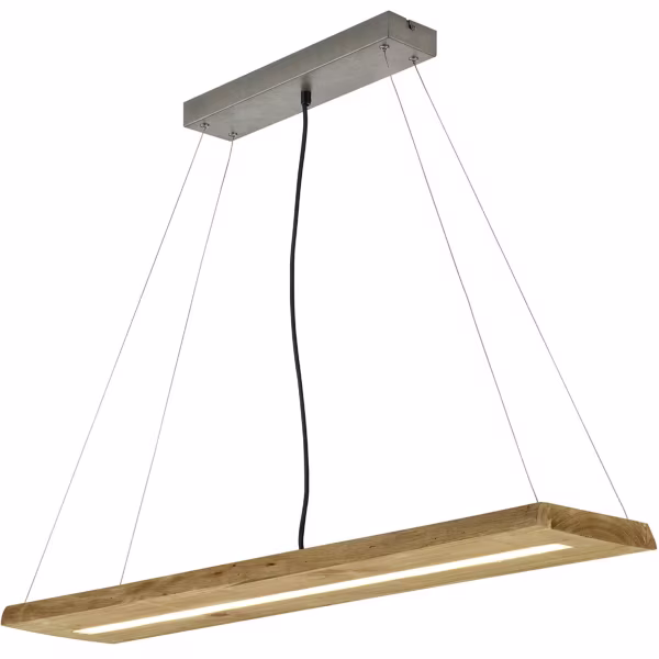 HLW LED Trion Brida Dimbare LED Hanglamp 27W - Warm Wit 3000K - Hout - Rechthoekig HLW LED Trion Brida Dimbare LED Hanglamp 27W - Warm Wit 3000K - Hout - Rechthoekig
